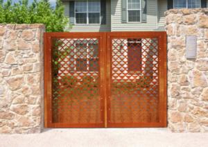 5.Exterior RustedCortenSteel Gate