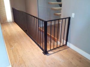 balustrade with saftey gate