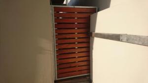 ped gate wood inlay